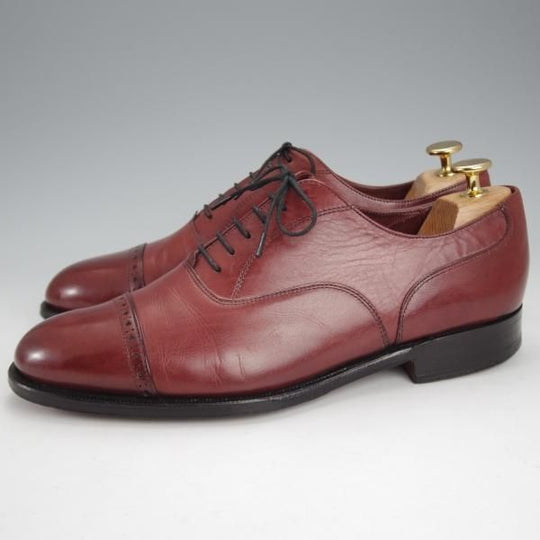 ★(英)グレンソン 7.5EF【125周年モデル★LIMITED EDITION/パンチドキャップトゥ】KEATS/6322/カーフ/CLARET/赤茶/GRENSON★j730
