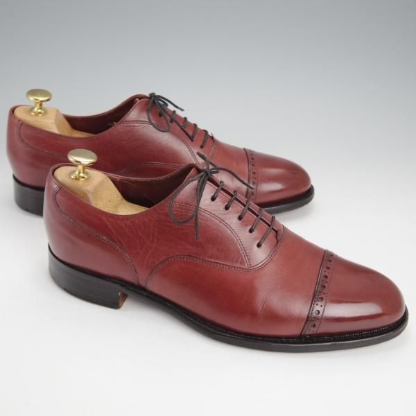 ★(英)グレンソン 7.5EF【125周年モデル★LIMITED EDITION/パンチドキャップトゥ】KEATS/6322/カーフ/CLARET/赤茶/GRENSON★j730