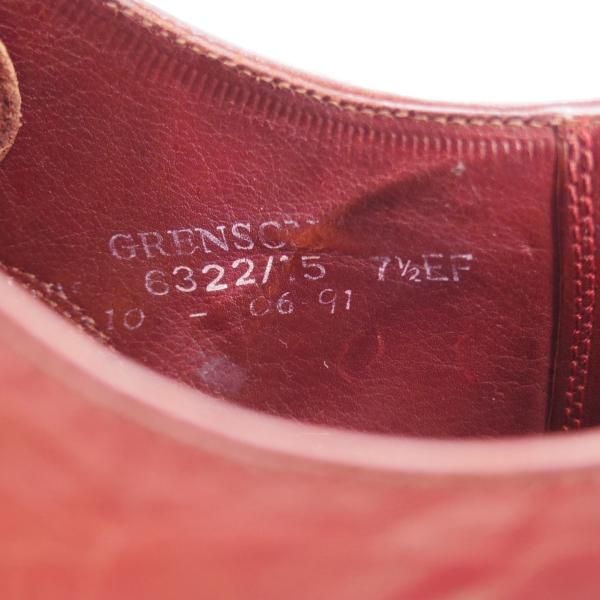 ★(英)グレンソン 7.5EF【125周年モデル★LIMITED EDITION/パンチドキャップトゥ】KEATS/6322/カーフ/CLARET/赤茶/GRENSON★j730