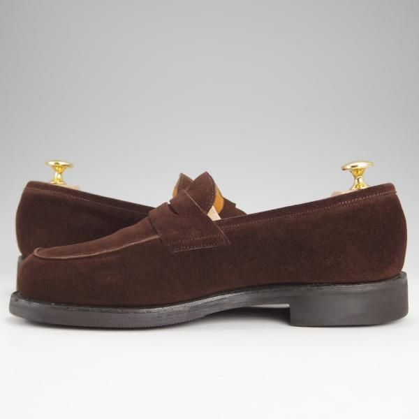 ★ジョンロブ UK6程度【★CAMPUS/コインローファー/濃茶】3198ラスト/スエード/メンズ/JOHN LOBB★j731