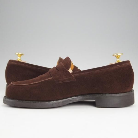 ★ジョンロブ UK6程度【★CAMPUS/コインローファー/濃茶】3198ラスト/スエード/メンズ/JOHN LOBB★j731