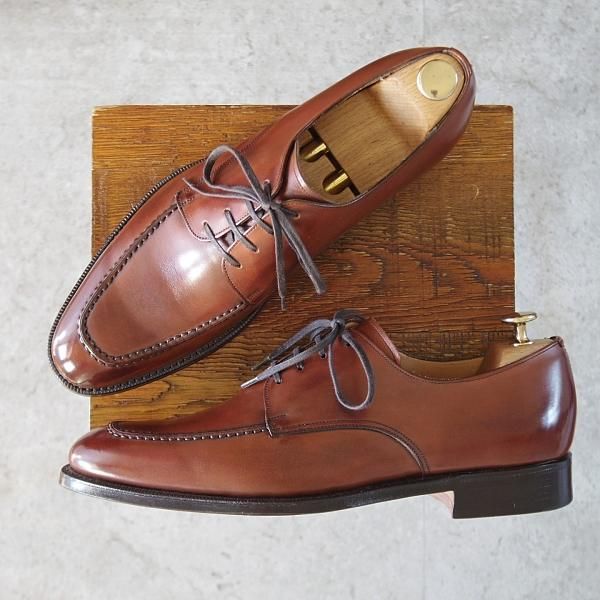 未使用★チャーチ 85F/UK8.5【★KINGSTHORPE/108ラスト】4都市ロゴ/Uチップ/ネバダカーフ/WALNUT/茶/Church's★j733