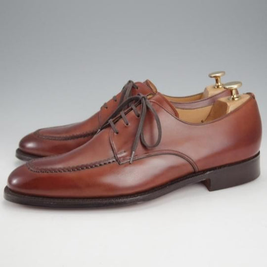 未使用★チャーチ 85F/UK8.5【★KINGSTHORPE/108ラスト】4都市ロゴ/Uチップ/ネバダカーフ/WALNUT/茶/Church's★j733