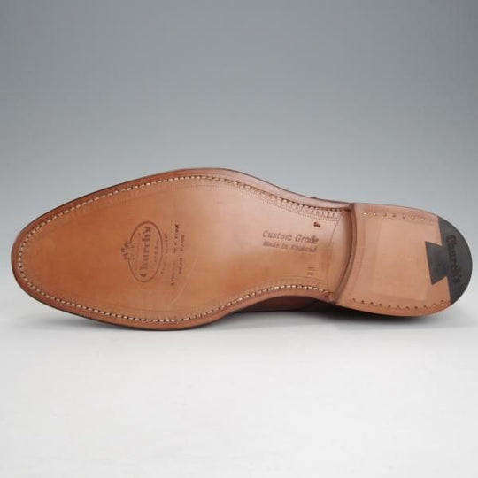 未使用★チャーチ 85F/UK8.5【★KINGSTHORPE/108ラスト】4都市ロゴ/Uチップ/ネバダカーフ/WALNUT/茶/Church's★j733