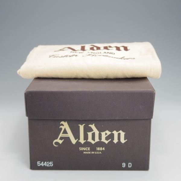 未使用★オールデン 9D【貴重★シガー色/コードバン仕様/54425】モディファイドラスト/Vチップ/茶/メンズ/ALDEN★j734