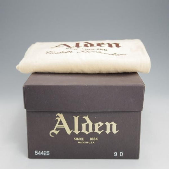 未使用★オールデン 9D【貴重★シガー色/コードバン仕様/54425】モディファイドラスト/Vチップ/茶/メンズ/ALDEN★j734