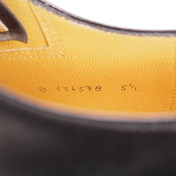 極美品★(伊)タニノクリスチー SIZE 5.5【定価15万円以上★レベルソ仕立て/ストレートチップ】カーフ/黒/メンズ/TANINO CRISCI★j769