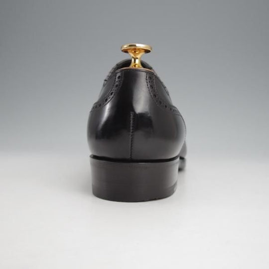 極美品★三陽山長 SIZE 7【定価￥80,300-★十志郎/R2010ラスト】サイドエラスティック/カーフ/黒/メンズ/JUSHIRO/Sanyo Yamacho★j770