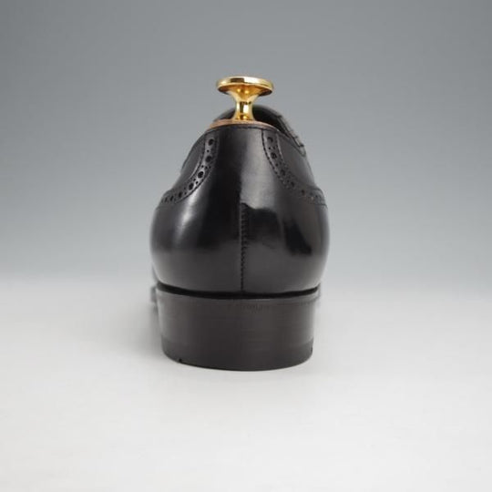 極美品★三陽山長 SIZE 7【定価￥80,300-★十志郎/R2010ラスト】サイドエラスティック/カーフ/黒/メンズ/JUSHIRO/Sanyo Yamacho★j770