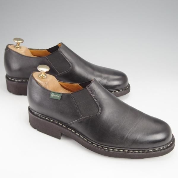 極美品★パラブーツ SIZE 6【定価￥72,600-★PHOTON/フォトン/サイドエラスティック】TEXソール/リスレザー/NOIR/黒/Paraboot★j771