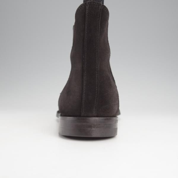 美品★クロケット&ジョーンズ 7.5E【定価￥101,200-★サイドゴアブーツ/CHELSEA 8】CITYソール/スエード/黒/Crockett&Jones★j772