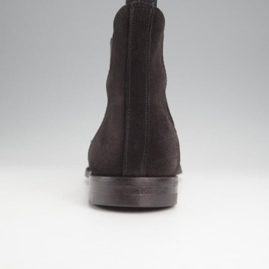 美品★クロケット&ジョーンズ 7.5E【定価￥101,200-★サイドゴアブーツ/CHELSEA 8】CITYソール/スエード/黒/Crockett&Jones★j772