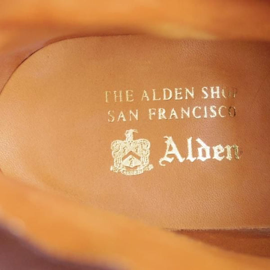 未使用★オールデン 8D【貴重★シガー色/コードバン仕様/タンカーブーツ】D1962HC/バリーラスト/茶/メンズ/ALDEN★j781