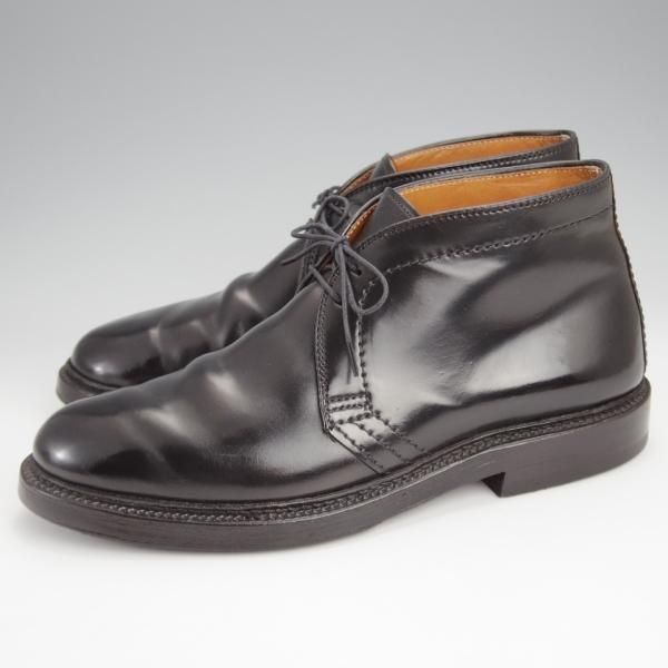 極上★オールデン 7D【定価￥189,200-★コードバン仕様/1340/ユナイテッドアローズ別注】バリーラスト/チャッカブーツ/黒/ALDEN★j784