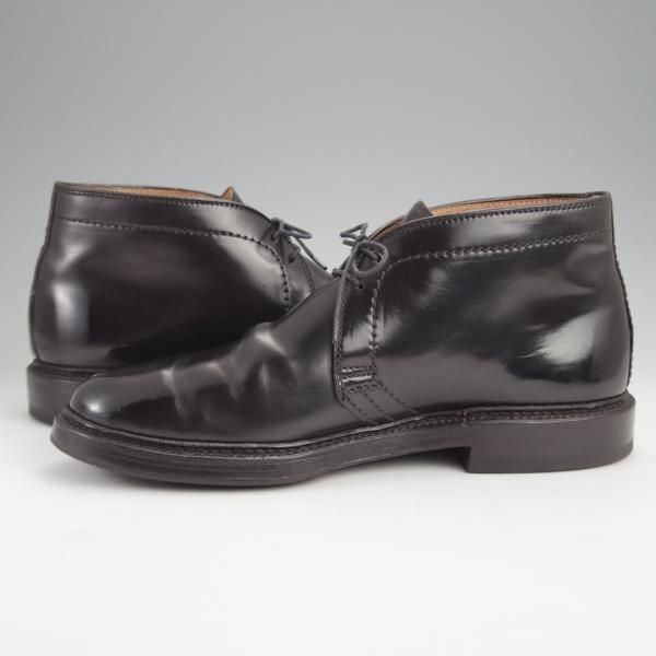 極上★オールデン 7D【定価￥189,200-★コードバン仕様/1340/ユナイテッドアローズ別注】バリーラスト/チャッカブーツ/黒/ALDEN★j784