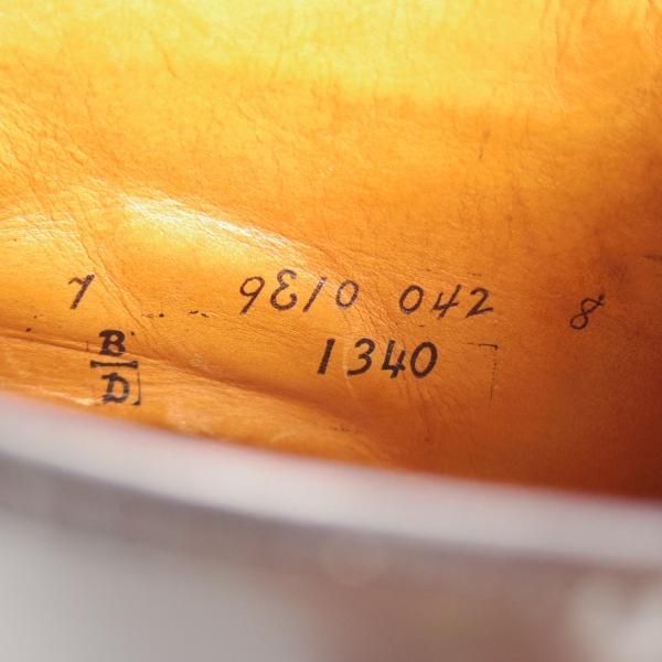 極上★オールデン 7D【定価￥189,200-★コードバン仕様/1340/ユナイテッドアローズ別注】バリーラスト/チャッカブーツ/黒/ALDEN★j784