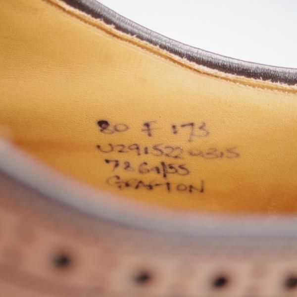 極上★チャーチ 80F/UK8【定価￥198,000-★グラフトン/GRAFTON】173ラスト/フルブローグサンダルウッド/茶/メンズ/Church's★j785