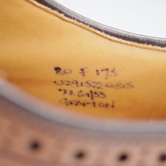 極上★チャーチ 80F/UK8【定価￥198,000-★グラフトン/GRAFTON】173ラスト/フルブローグサンダルウッド/茶/メンズ/Church's★j785