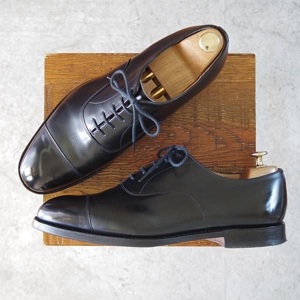 美品★チャーチ 80G/UK8【定価￥176,000-★コンサル/CONSUL】173ラスト/ストレートチップ/カーフ/黒/メンズ/Church's★j786