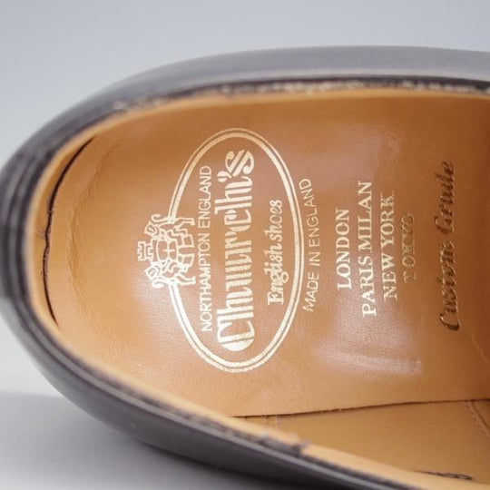 美品★チャーチ 80G/UK8【定価￥176,000-★コンサル/CONSUL】173ラスト/ストレートチップ/カーフ/黒/メンズ/Church's★j786