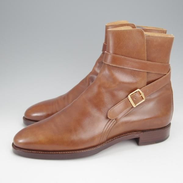 ★ジョンロブ 5.5E【貴重★PARISロゴ時代の製品/JODHPUR/236ラスト】ジョッパーブーツ/茶/メンズ/JOHN LOBB★j787