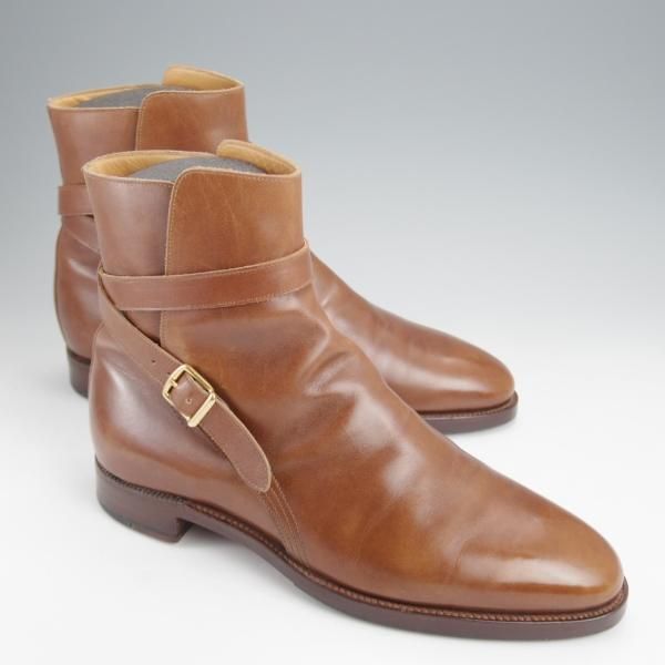 ★ジョンロブ 5.5E【貴重★PARISロゴ時代の製品/JODHPUR/236ラスト】ジョッパーブーツ/茶/メンズ/JOHN LOBB★j787