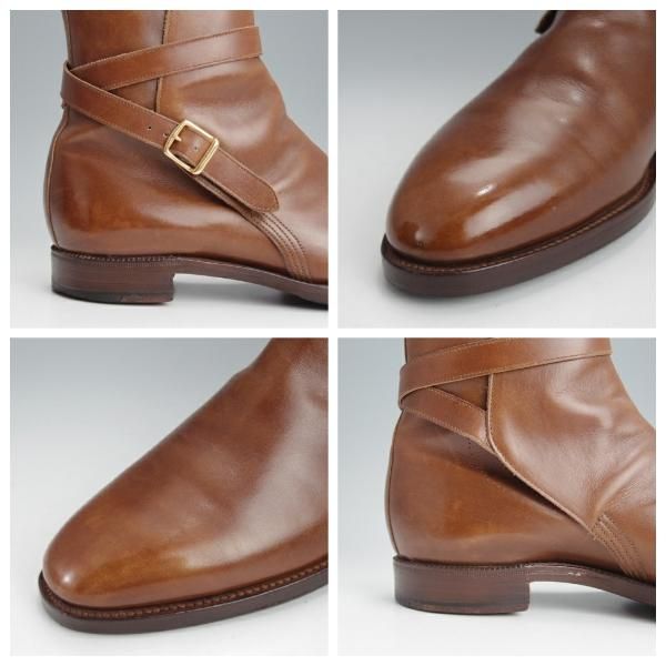 ★ジョンロブ 5.5E【貴重★PARISロゴ時代の製品/JODHPUR/236ラスト】ジョッパーブーツ/茶/メンズ/JOHN LOBB★j787