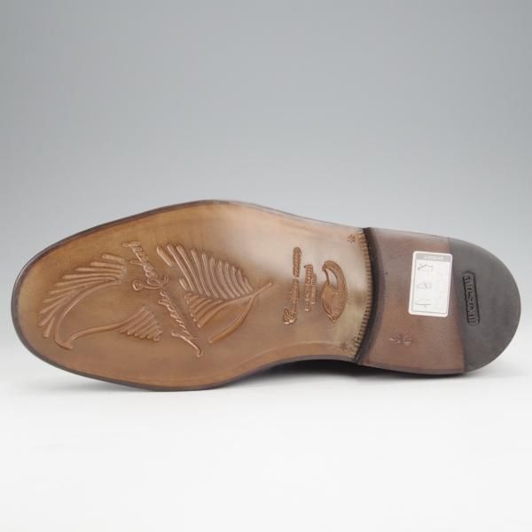 未使用★(伊)アメデオ・テストーニ SIZE 7.5【定価20万円程度★ノルベジェーゼ製法/ディアスキン(鹿革)】ブーツ/黒★j788