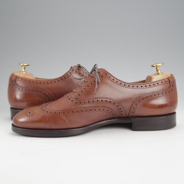 ★クロケット&ジョーンズ 8E【定価￥84,700-★マスターロイド/DOWNING/ハンドグレード】330ラスト/フルブローグ/茶/Crockett&Jones★j789