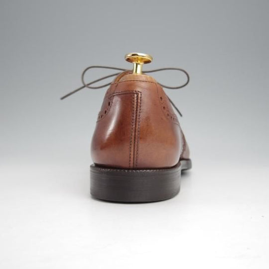 ★クロケット&ジョーンズ 8E【定価￥84,700-★マスターロイド/DOWNING/ハンドグレード】330ラスト/フルブローグ/茶/Crockett&Jones★j789