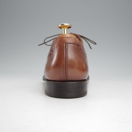 ★クロケット&ジョーンズ 8E【定価￥84,700-★マスターロイド/DOWNING/ハンドグレード】330ラスト/フルブローグ/茶/Crockett&Jones★j789