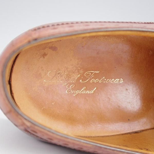 ★クロケット&ジョーンズ 8E【定価￥84,700-★マスターロイド/DOWNING/ハンドグレード】330ラスト/フルブローグ/茶/Crockett&Jones★j789