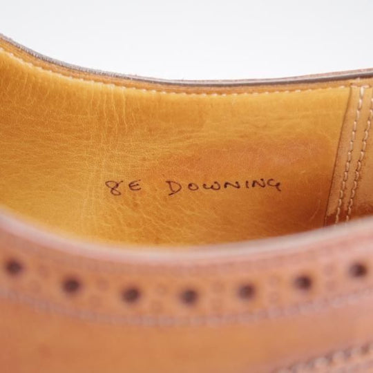 ★クロケット&ジョーンズ 8E【定価￥84,700-★マスターロイド/DOWNING/ハンドグレード】330ラスト/フルブローグ/茶/Crockett&Jones★j789