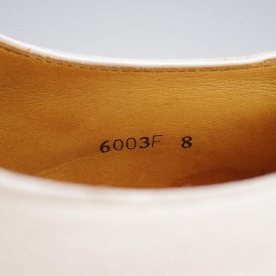 極上★Oriental/オリエンタル SIZE 8【定価￥59,400-★鹿革(バックスキン/藤岡勇吉本店)/ベベルドグッドイヤー】プレーントゥ/白★j790