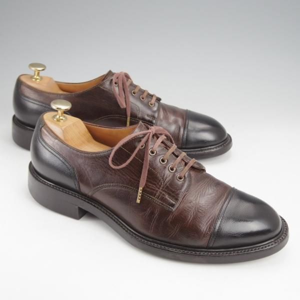 ★(神奈川)ディライトフル・ツール UK7程度【ハンドソーンウェルテッド製法★(神戸)ANCHOR BRIDGE製】濃茶×黒/delightful tool★j791