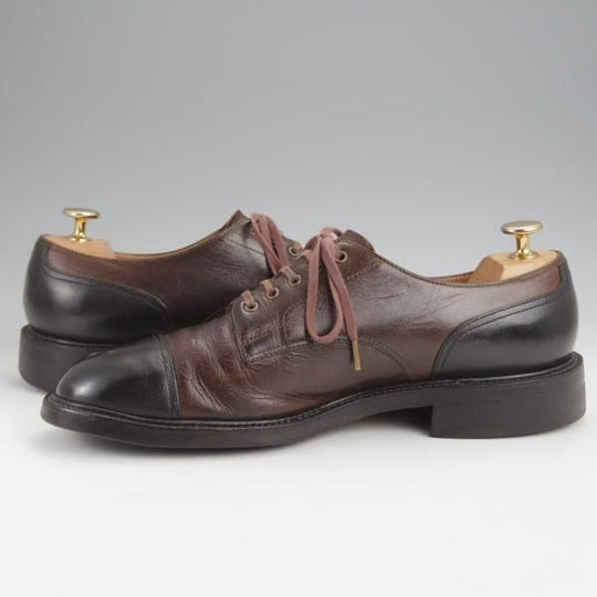 ★(神奈川)ディライトフル・ツール UK7程度【ハンドソーンウェルテッド製法★(神戸)ANCHOR BRIDGE製】濃茶×黒/delightful tool★j791