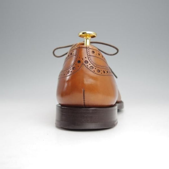 極美品★チャーチ 80F/UK8【定価￥176,000-★ディプロマット/DIPLOMAT】173ラスト/セミブローグ/ネバダカーフ/茶/Church's★j793