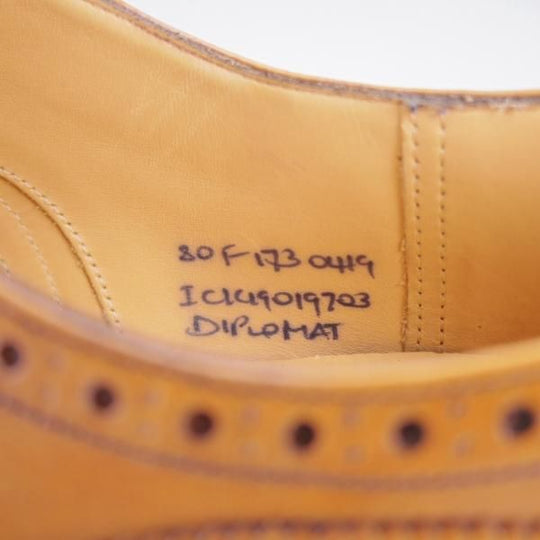 極美品★チャーチ 80F/UK8【定価￥176,000-★ディプロマット/DIPLOMAT】173ラスト/セミブローグ/ネバダカーフ/茶/Church's★j793