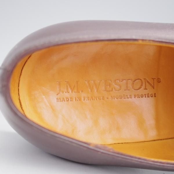 極上★J.M.ウエストン 9E【現行定価￥148,500-★300/ストレートチップ/11ラスト】ボックスカーフ/濃茶/メンズ/Weston/ウェストン★j795