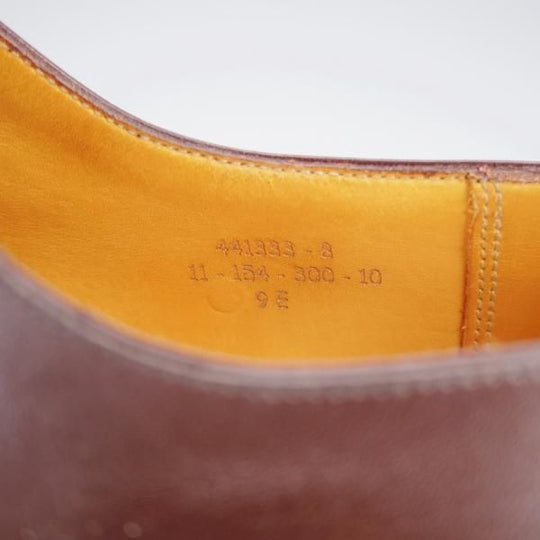 極上★J.M.ウエストン 9E【現行定価￥148,500-★300/ストレートチップ/11ラスト】ボックスカーフ/濃茶/メンズ/Weston/ウェストン★j795