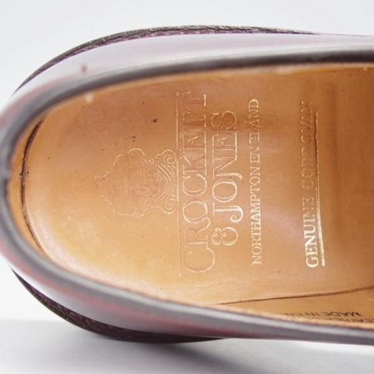 極上★クロケット&ジョーンズ 6.5E【現行定価16万円程度★コードバン仕様/GRASMERE】325ラスト/プレーントゥ/赤茶/Crockett&Jones★j800