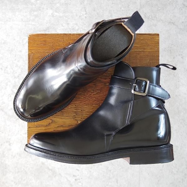 極美品★チャーチ 55F/UK5.5【貴重★SHANNONと同じ103ラスト/WORTHING】ジョッパーブーツ/黒/メンズ/Church's★j801