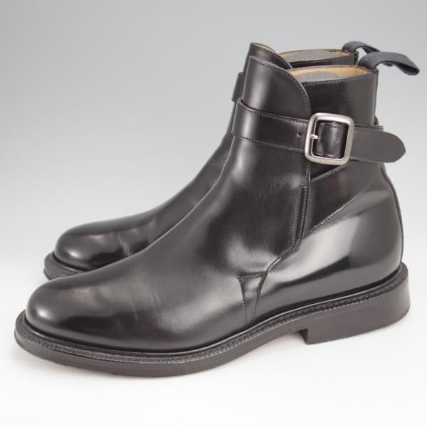 極美品★チャーチ 55F/UK5.5【貴重★SHANNONと同じ103ラスト/WORTHING】ジョッパーブーツ/黒/メンズ/Church's★j801