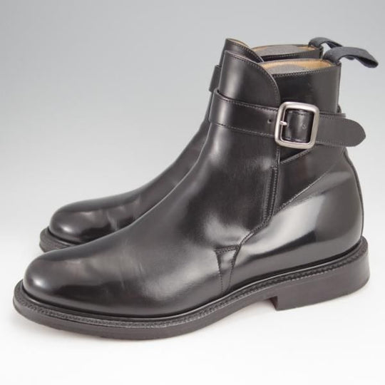 極美品★チャーチ 55F/UK5.5【貴重★SHANNONと同じ103ラスト/WORTHING】ジョッパーブーツ/黒/メンズ/Church's★j801