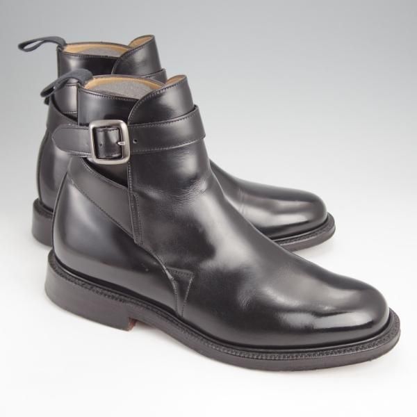 極美品★チャーチ 55F/UK5.5【貴重★SHANNONと同じ103ラスト/WORTHING】ジョッパーブーツ/黒/メンズ/Church's★j801