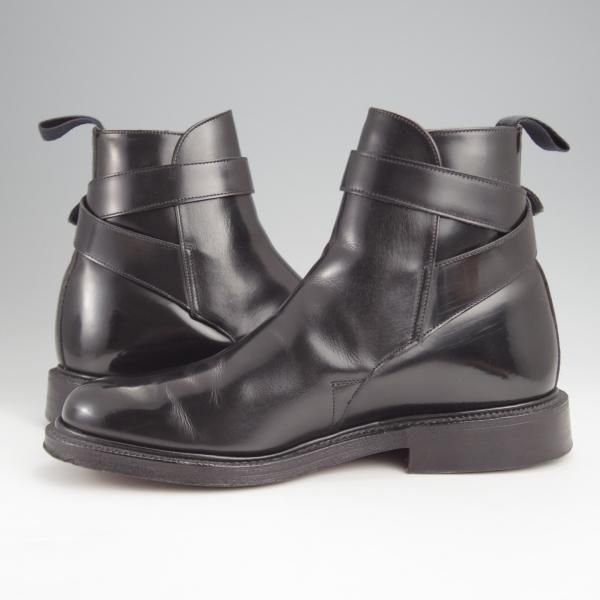 極美品★チャーチ 55F/UK5.5【貴重★SHANNONと同じ103ラスト/WORTHING】ジョッパーブーツ/黒/メンズ/Church's★j801