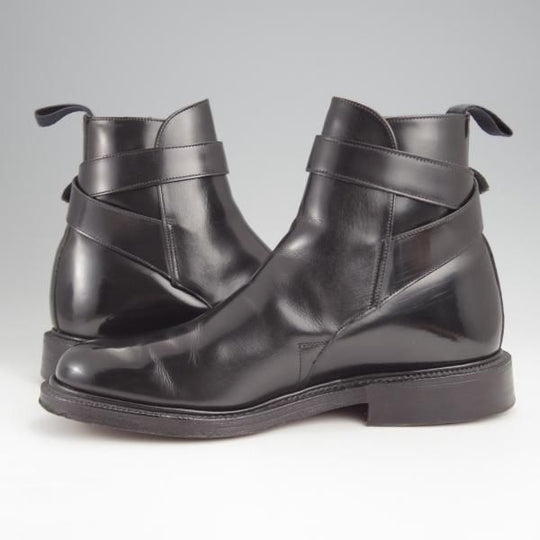 極美品★チャーチ 55F/UK5.5【貴重★SHANNONと同じ103ラスト/WORTHING】ジョッパーブーツ/黒/メンズ/Church's★j801