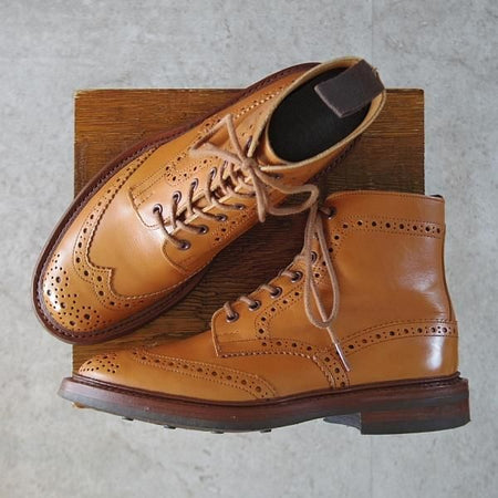 美品★トリッカーズ SIZE 7【定価￥104,500-★ダイナイトソール/MALTON/エイコンアンティーク】カントリーブーツ/Tricker's★j802