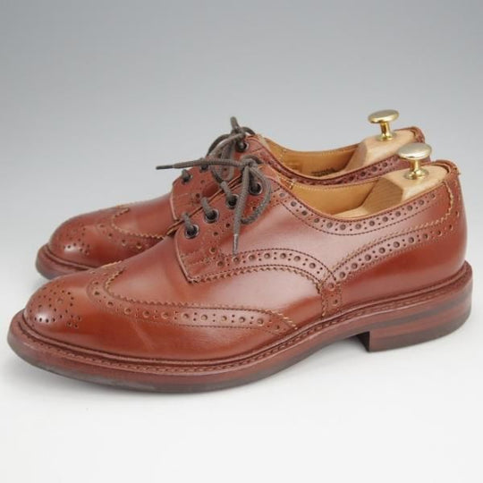 極上★トリッカーズ SIZE 7.5【定価￥121,000-★ダイナイトソール/BOURTON/マロンアンティーク】カントリーシューズ/茶/Tricker's★j803