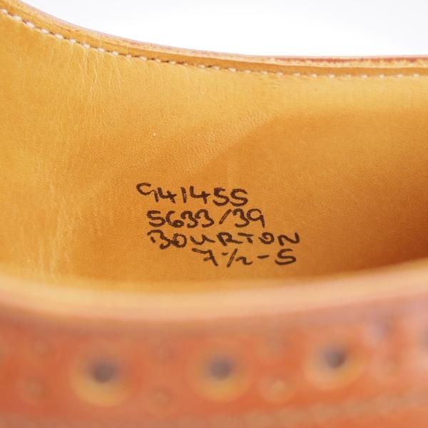 極上★トリッカーズ SIZE 7.5【定価￥121,000-★ダイナイトソール/BOURTON/マロンアンティーク】カントリーシューズ/茶/Tricker's★j803